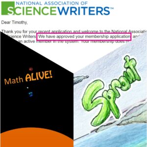 The NASW, Math ALIVE!, and Sprout